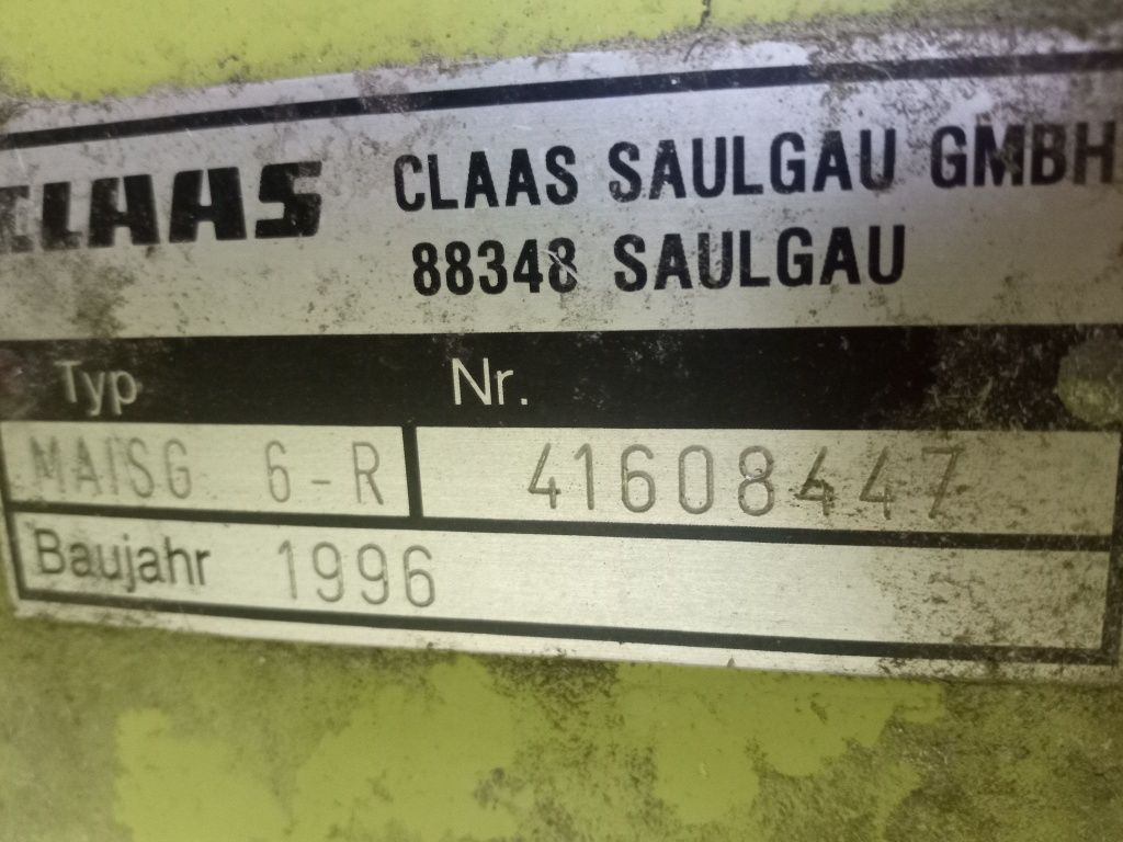 Maisg 6 r przystawka 6 rzędowa Claas jaguar przekładnia kemper Ru 450
