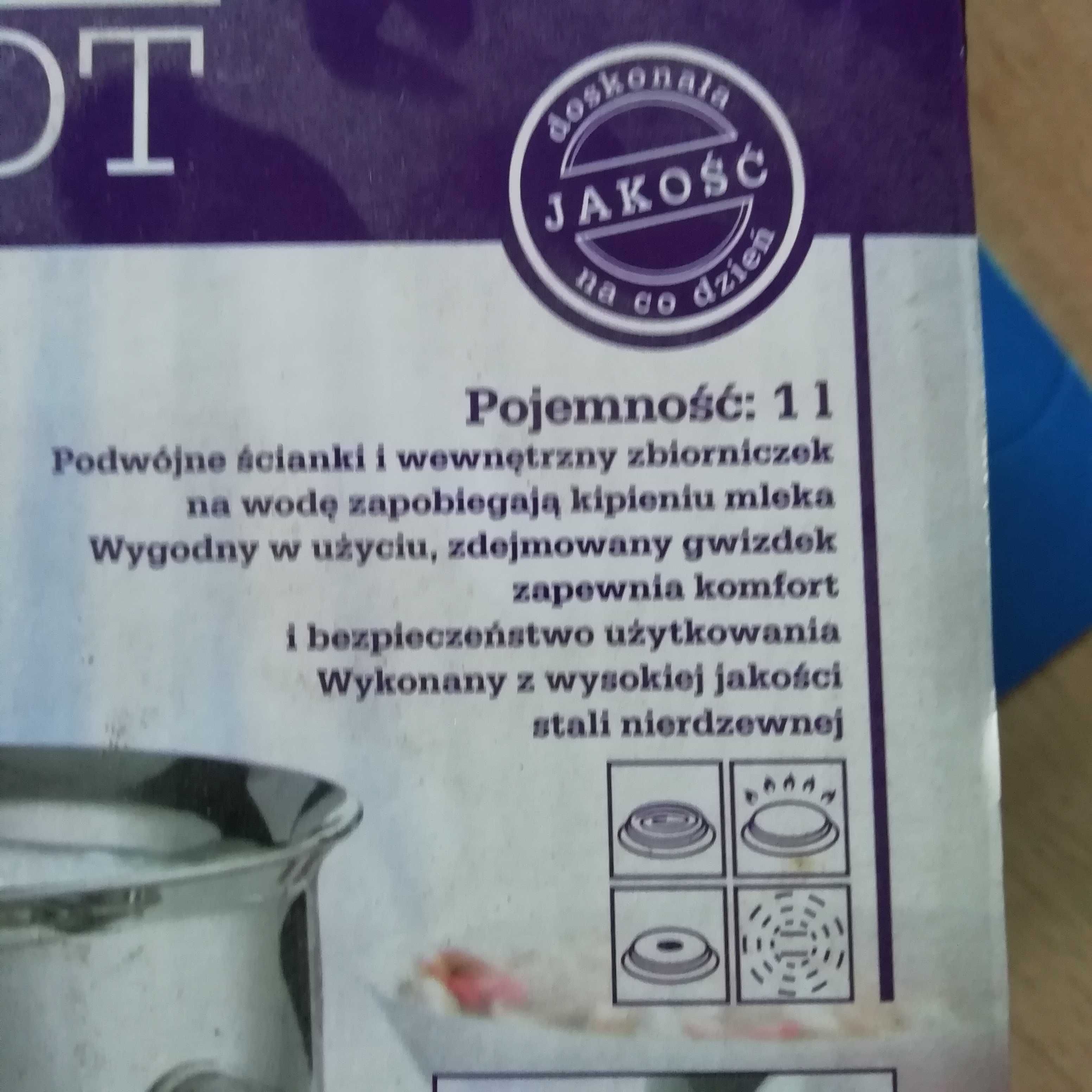 Garnek do gotowania mleka MILK POT pojemność 1L