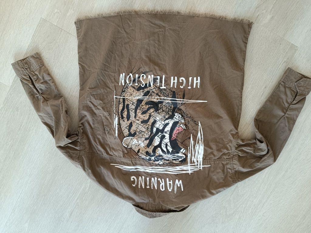 Koszula s oversize fishbone