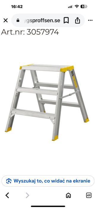 Drabina 3 stopniowa 2 szt