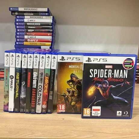 PS5 Игры Mortal Spider-Man Fifa CoD Ratchet Vanguard Demons Sols