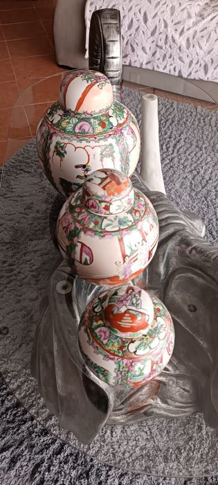Conjunto 3 potes loiça Chinesa