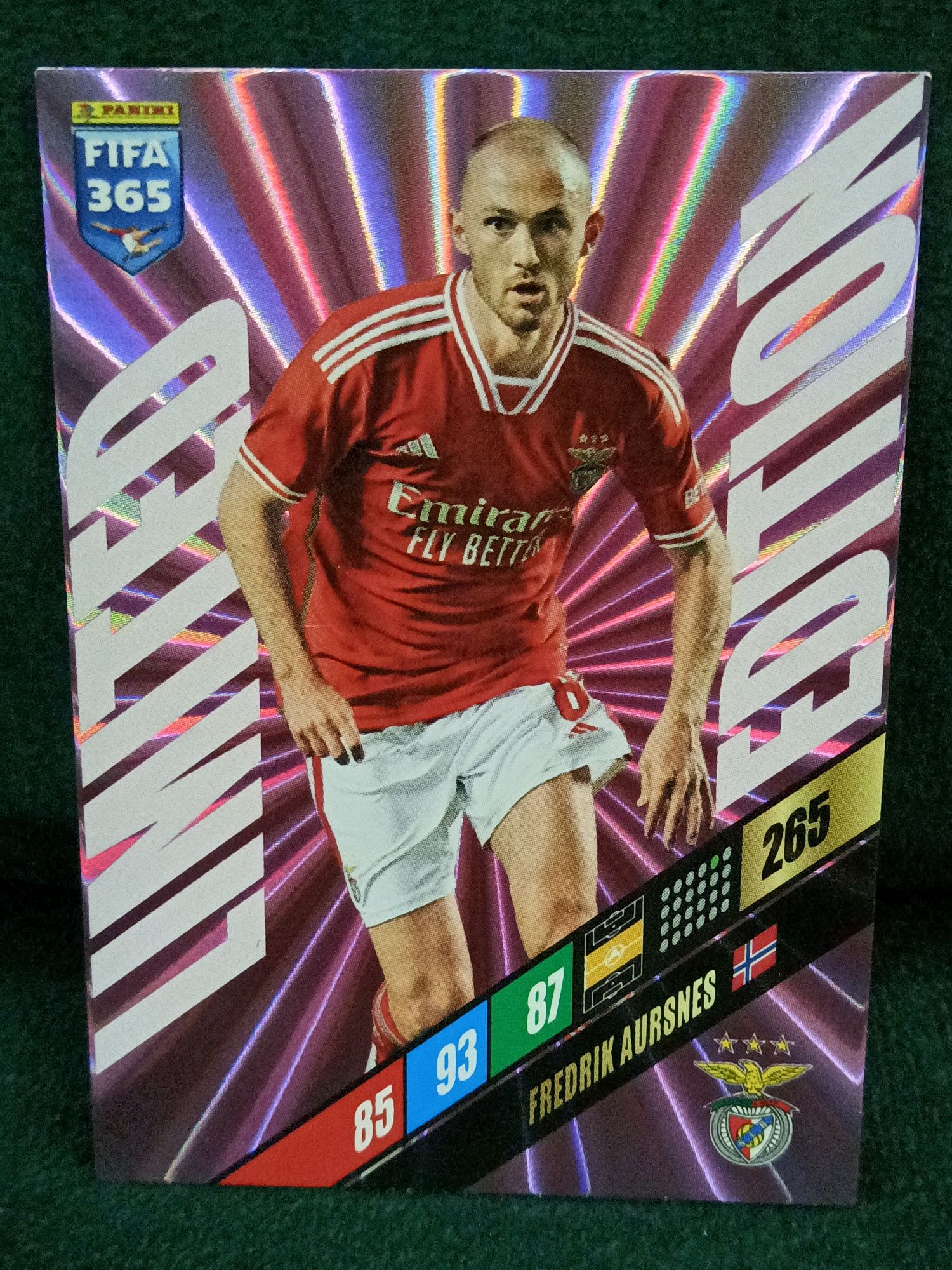 Karta Fredrik Aursnes Limited Panini Fifa 365 (2024)