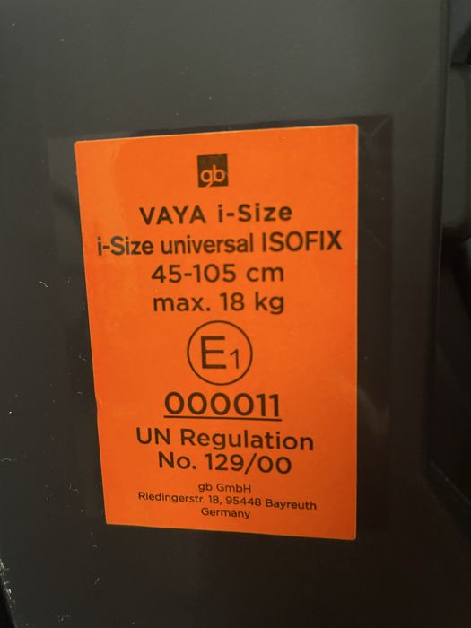 Fotelik Cybex GB Vaya 2 I-Size limitowana edycja - LUX!