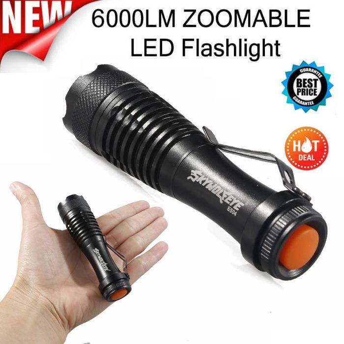 Lanterna Táctica Led Cree Sky wolfeye 6000 Lumens Police A1-Ctt Grátis