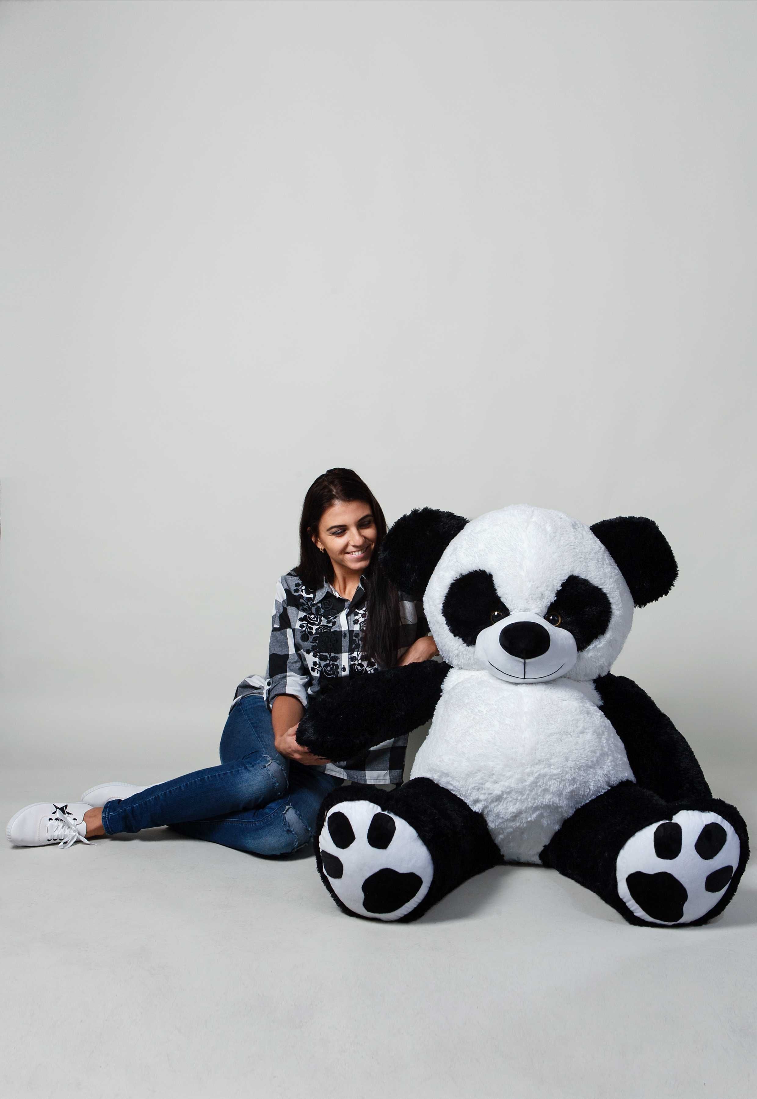 Плюшева панда Teddy Boom 150 см Чорно-біла