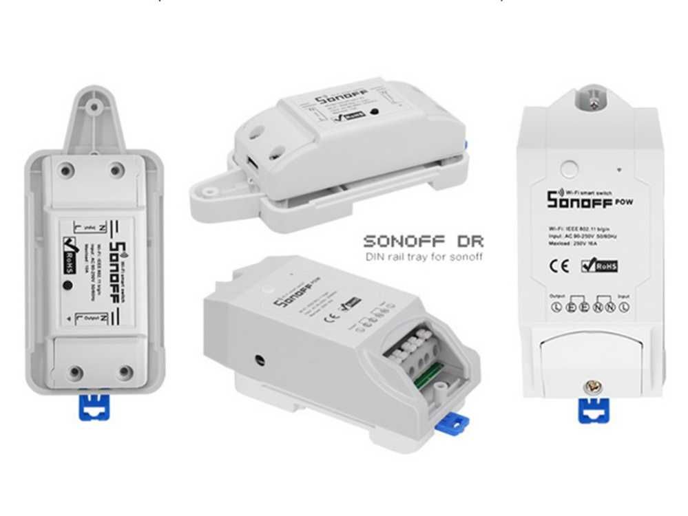 Sonoff DR DIN Rail Tray кріплення на din-рейку