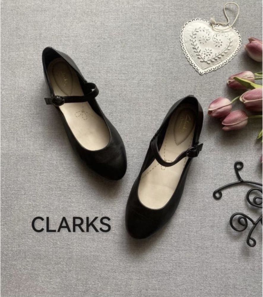 Балетки мері джейн шкіряні clarks