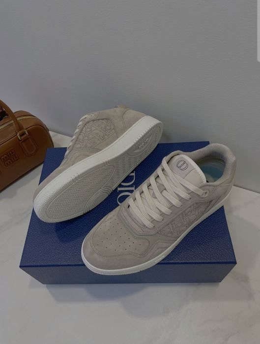 DIOR B27 Buty męskie niskie – biało-szare