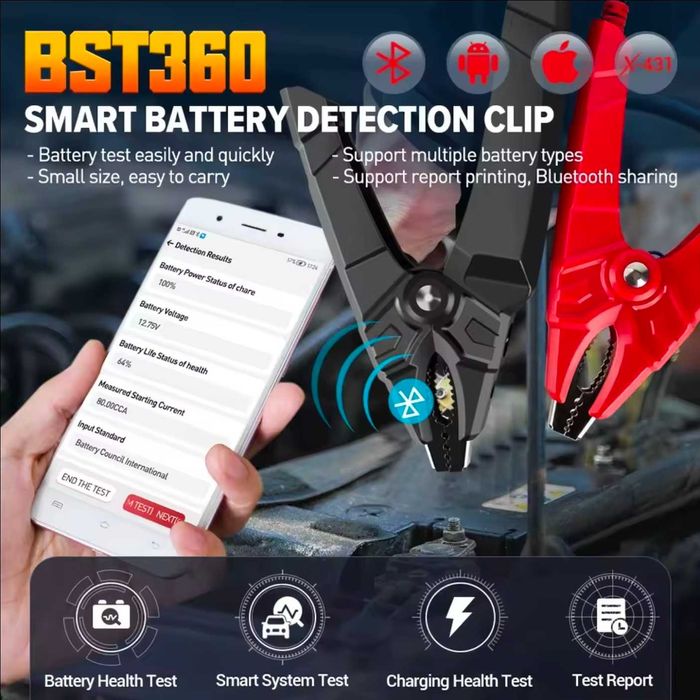 LAUNCH BST360 Tester akumulatora Bluetooth