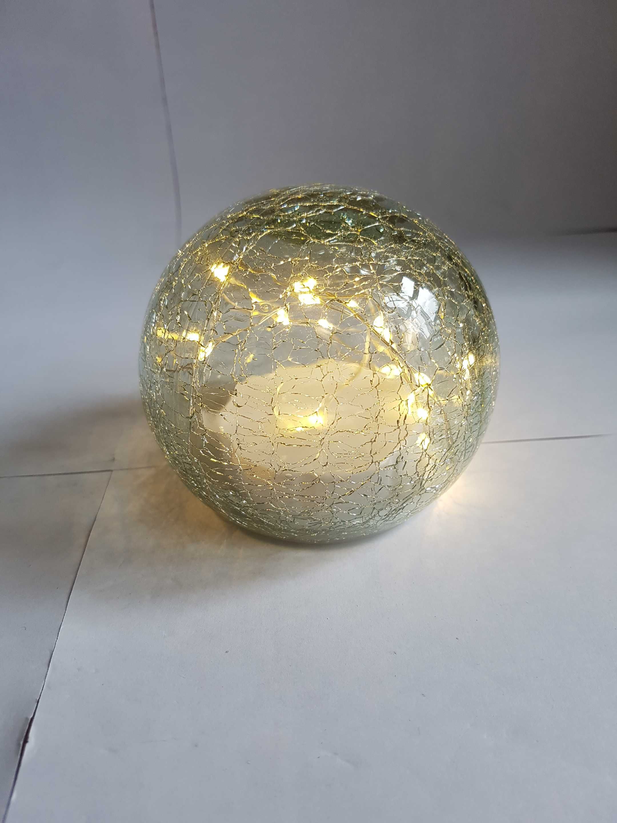 Szklana kula solarna magicznych lampek 15 cm