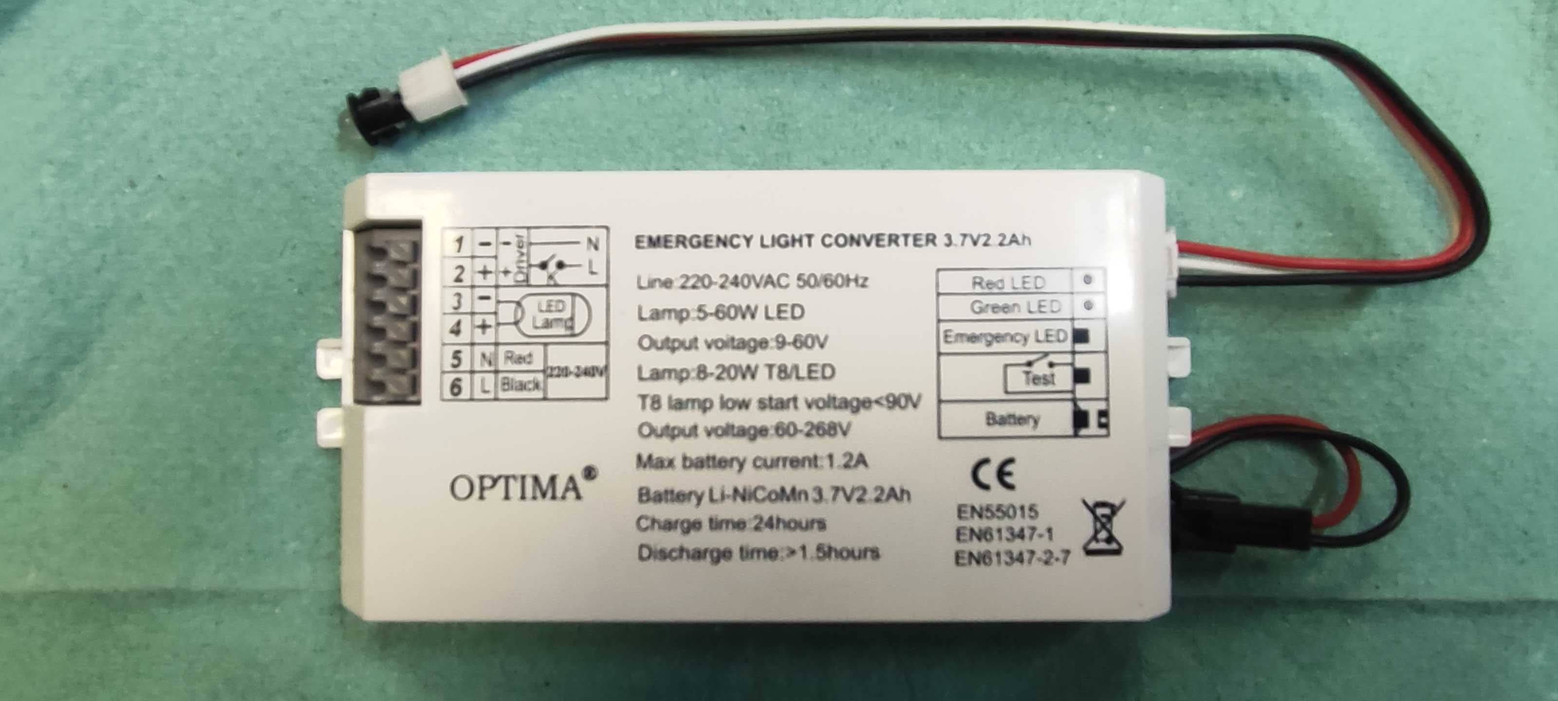Аварийный блок питания для LED светильника