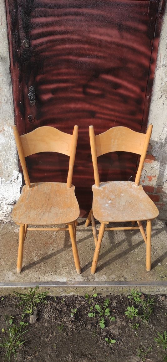 Krzesło krzesła drewniane PRL Vintage