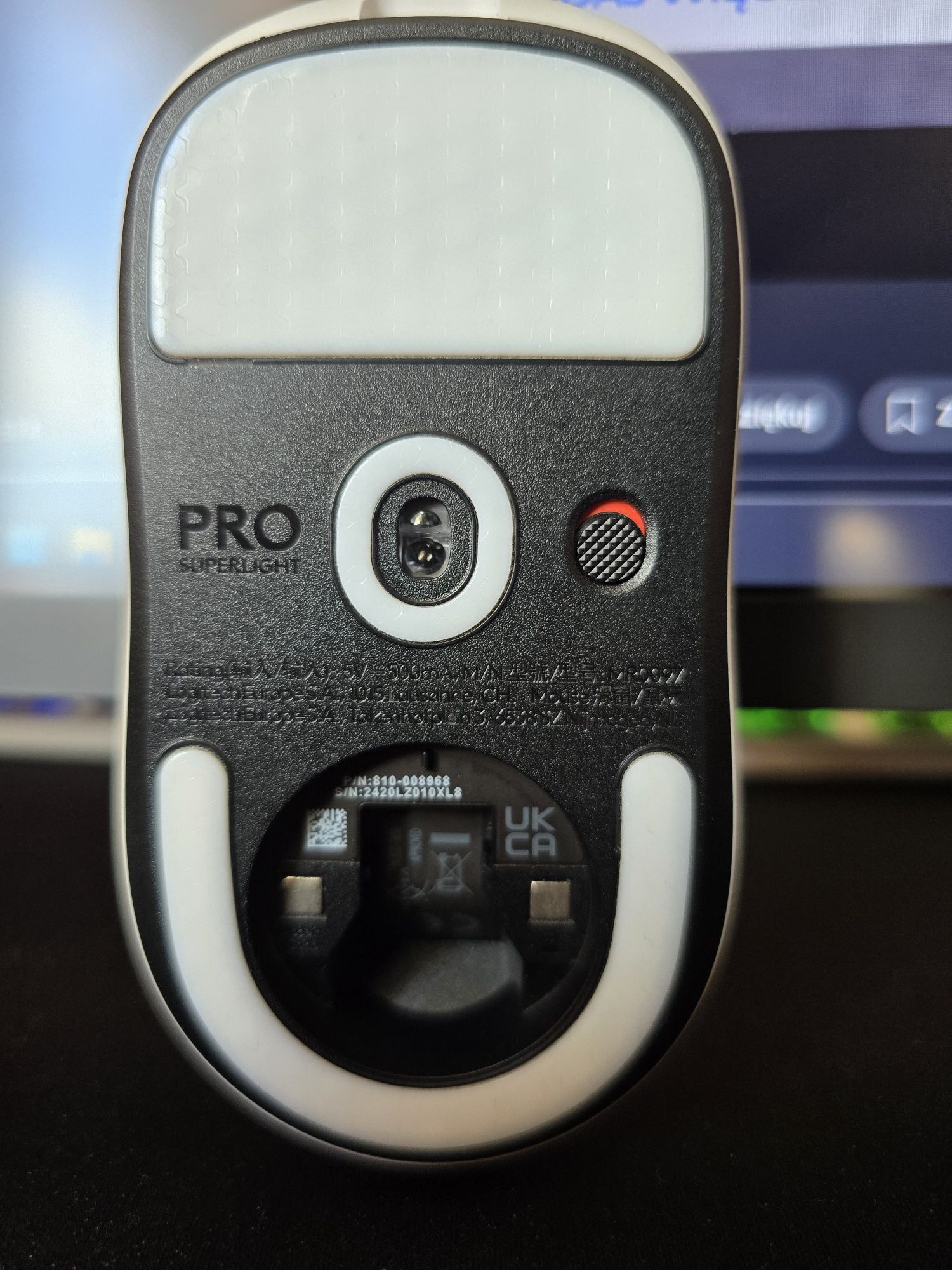 Logitech G Pro X Superlight 2 biała ZAMIANA