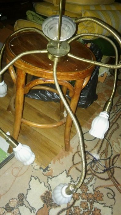 żyrandol +lampa stojąca