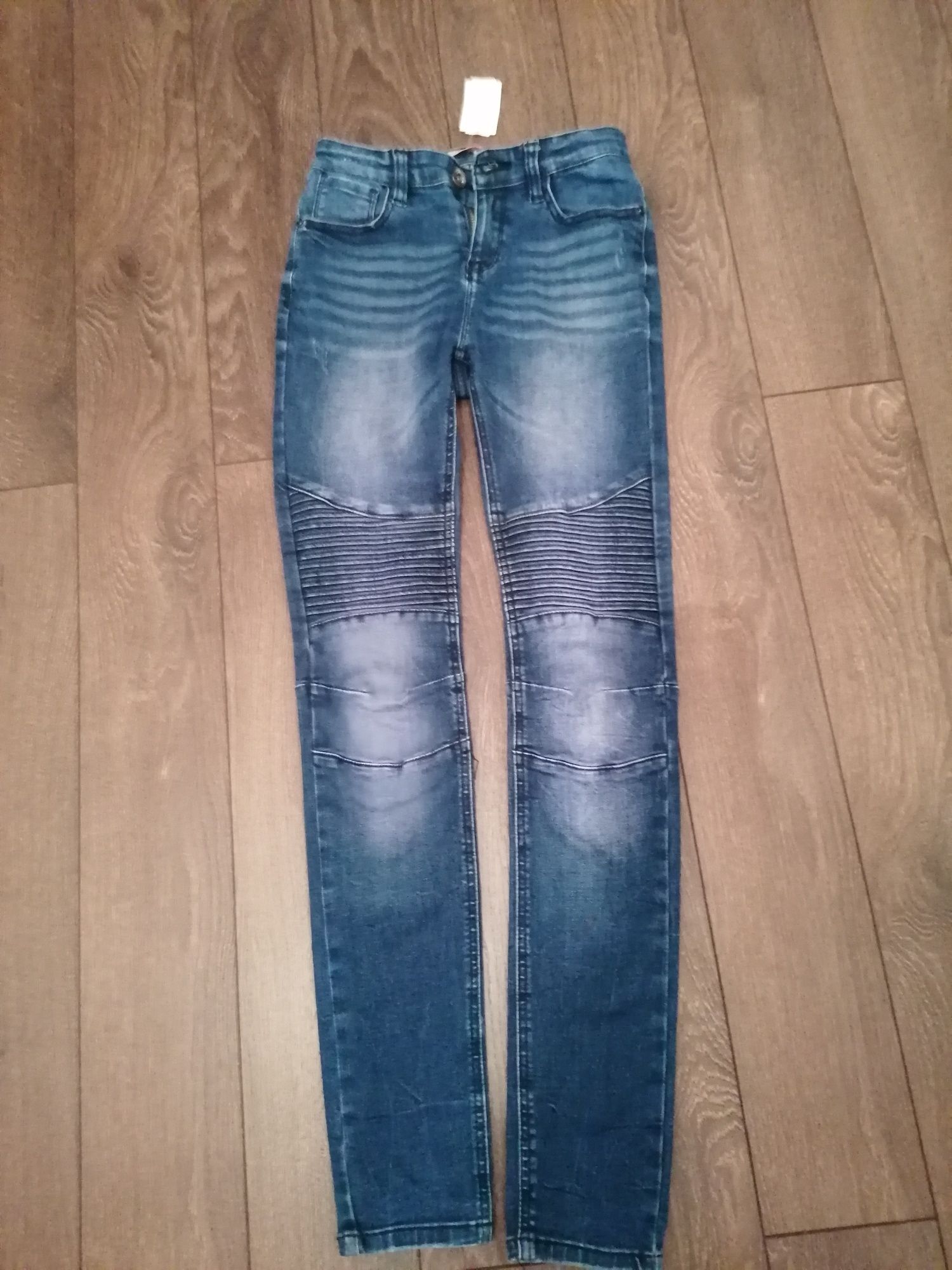 Jeansy skinny unisex 158