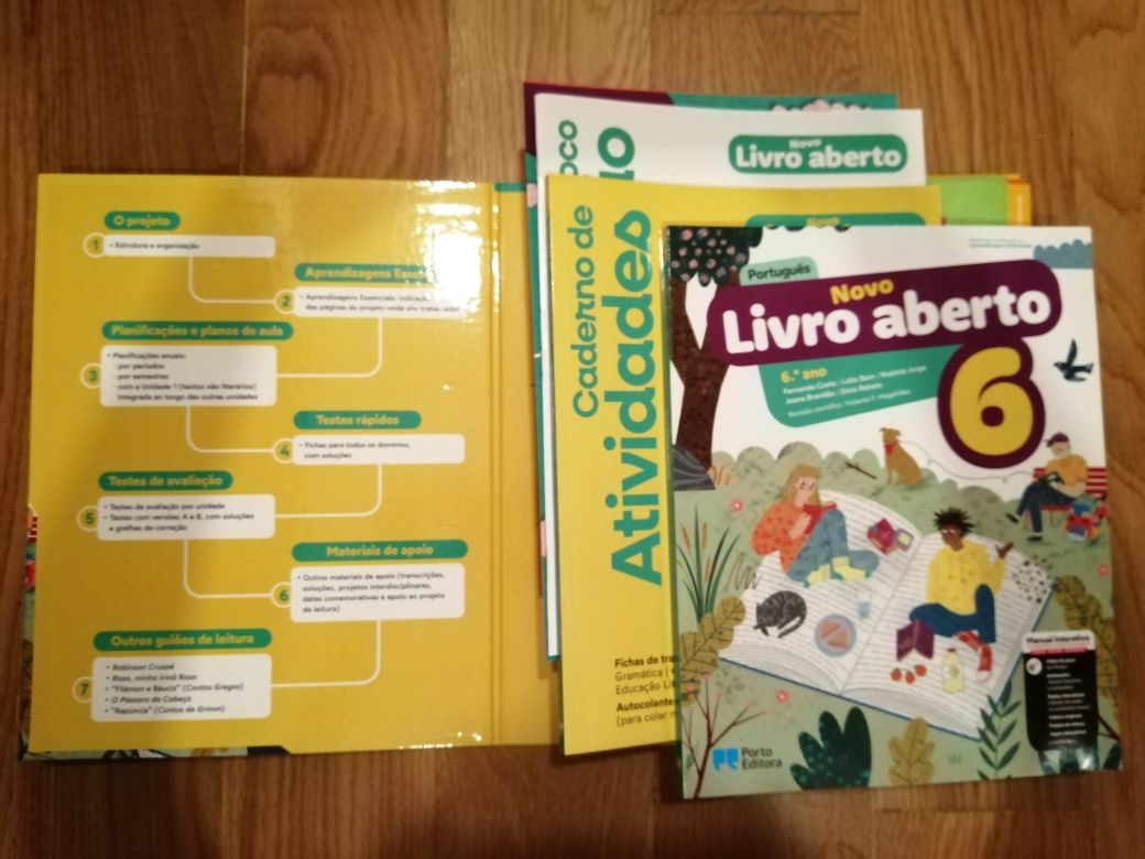 Manual e Caderno de Atividades de Português 6.° ano