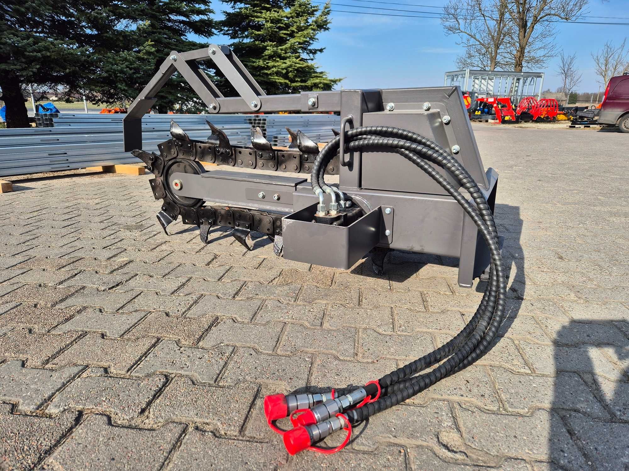 Koparka łańcuchowa hydrauliczna,ramię kopiące pod kable mini koparkia
