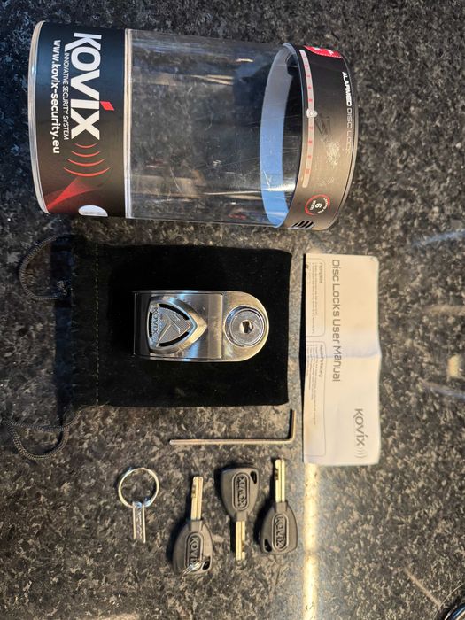 Kovix KD6 Cadeado Bloqueio de Disco 6mm com alarme