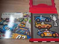 Ksiazka z puzzlami race driver set  wyścigi samochodowe