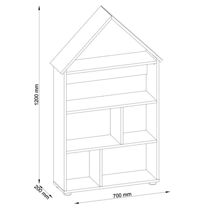 Regal szafka domek bialy