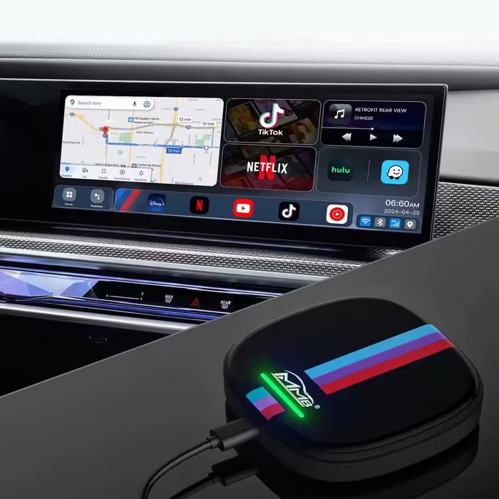 Android приставка для BMW и Polestar 4 MMB MAX CarPlay Ai Box 8+128G