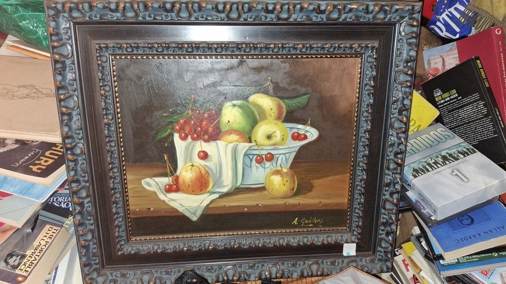 Natureza morta pintor A. Gosalbez