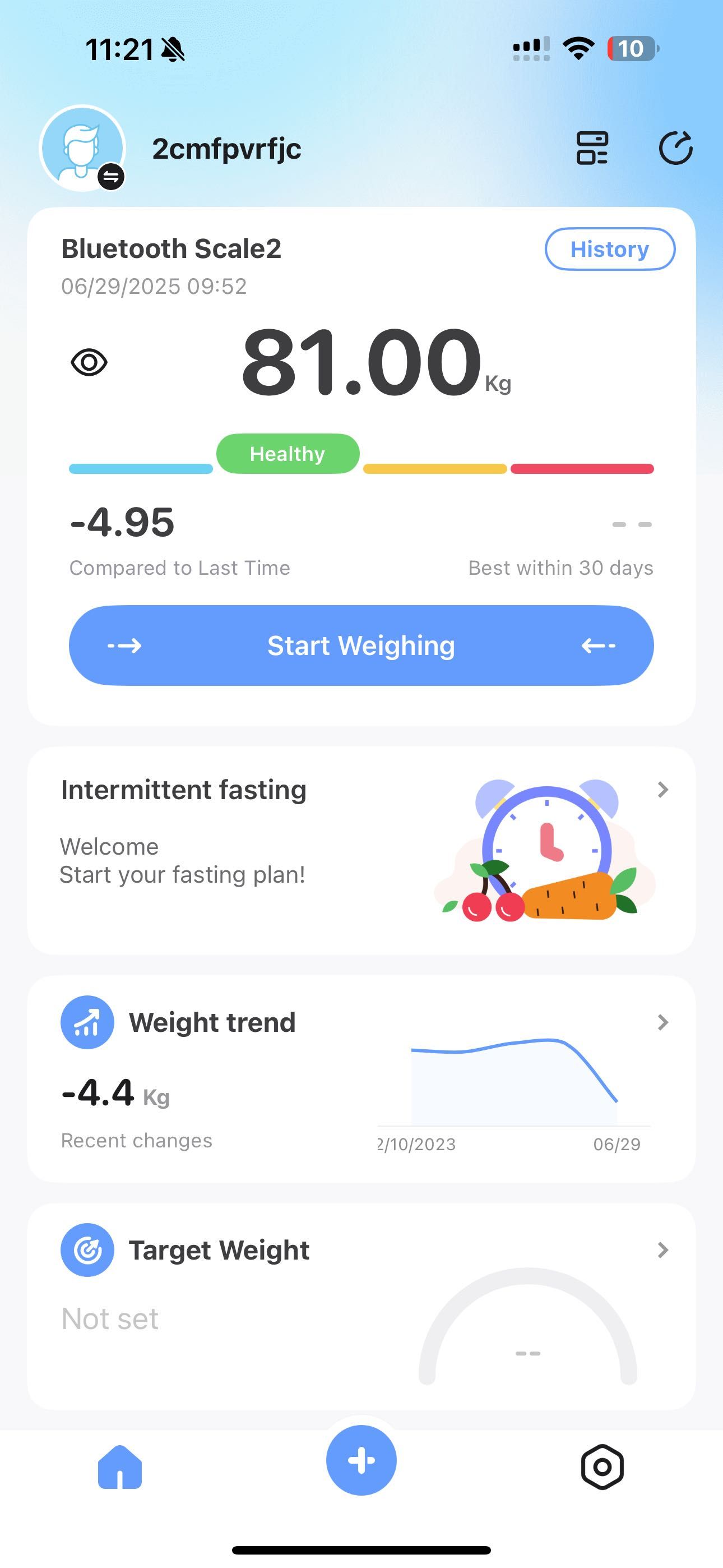 Balança digital inteligente com app – até 180kg