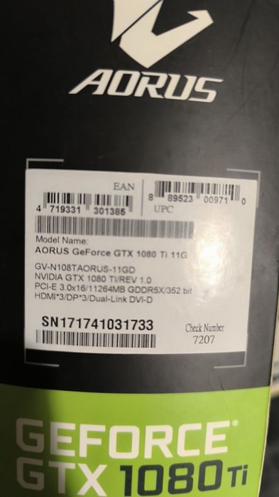 ПРОДАМ GTX 1080Ti 11 G