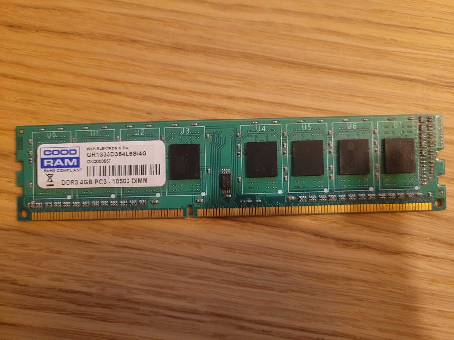 Pamięć ram GoodRAM DDR3 4GB PC3‑10600