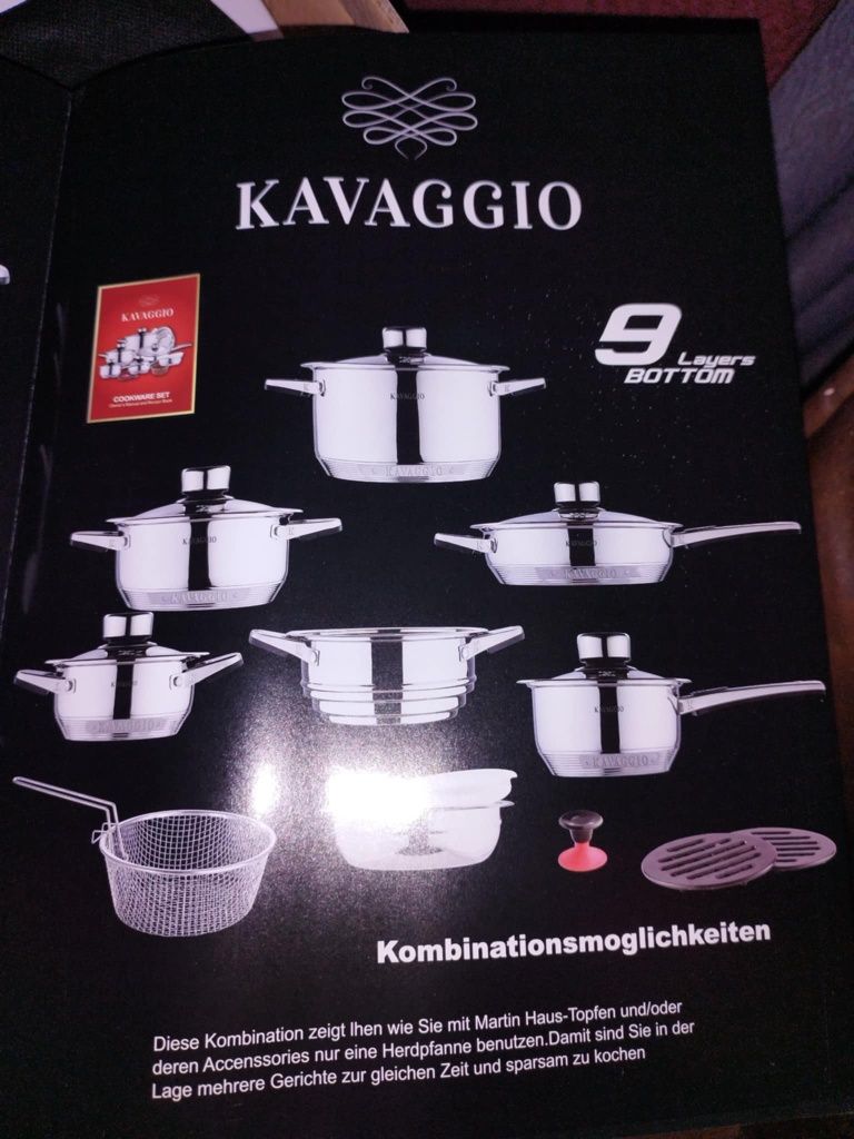 Garczki ze stali nierdzewnej KAVAGGIO.