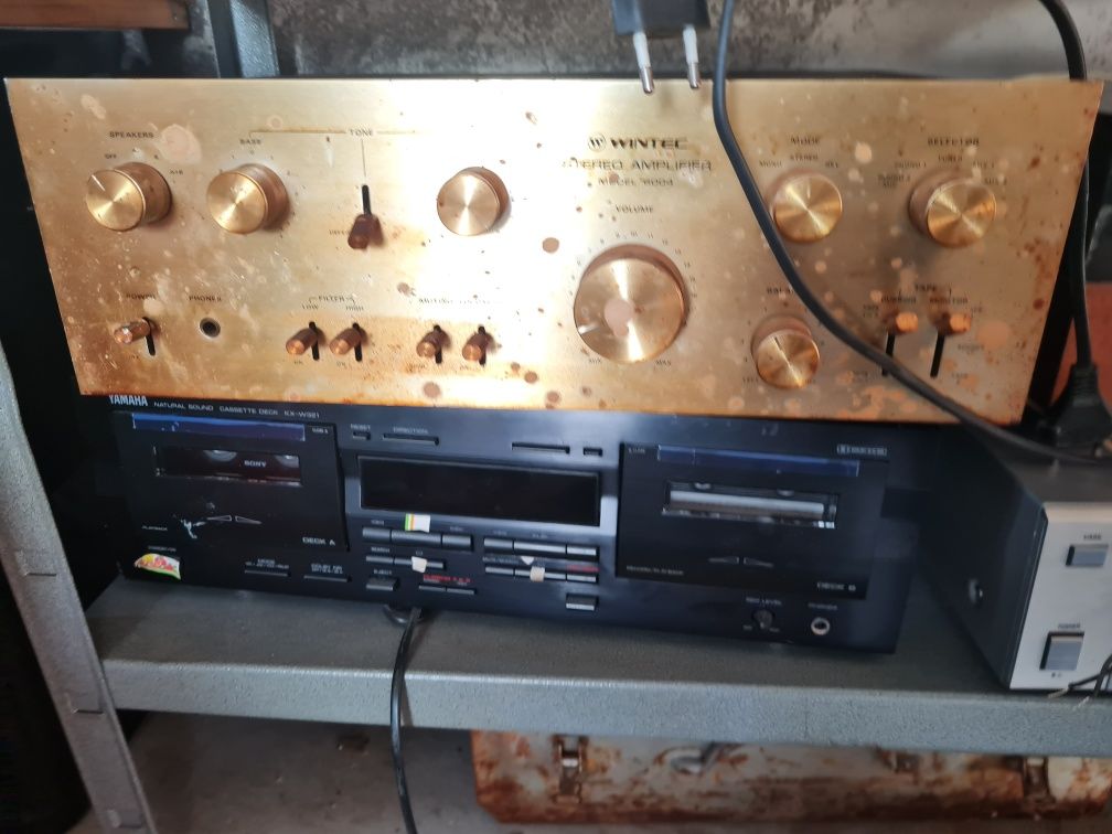 Wieża stereo,wzmacniacz,amplituner..sprzęt audio kolekcja