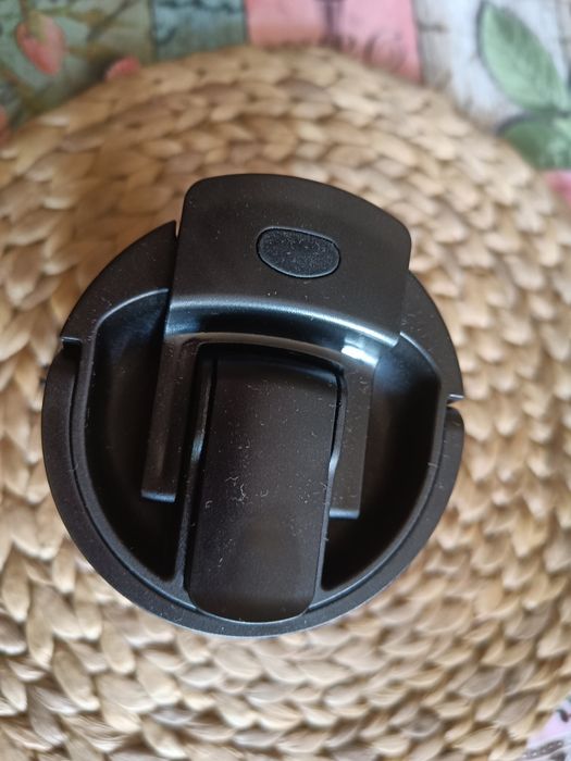 Kubek termiczny stalowy DUKA Resa 350 ml Czarny Termos Ze słom