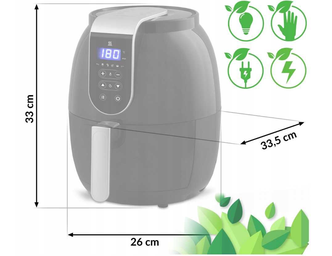 *PROMOCJA* Frytkownica beztłuszczowa 1300W Air fryer NOWA Prezent