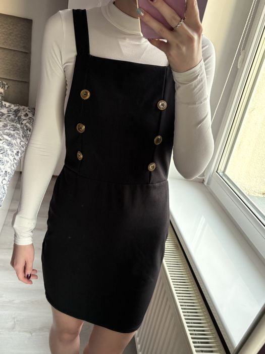 Spódnica damska na szelkach, rozmiar S