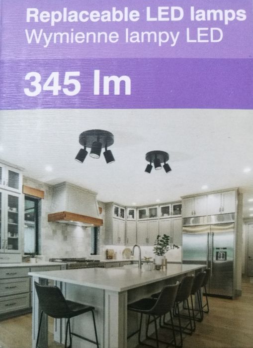 Nowy plafon w stylu loft 3 obrotowe spoty led