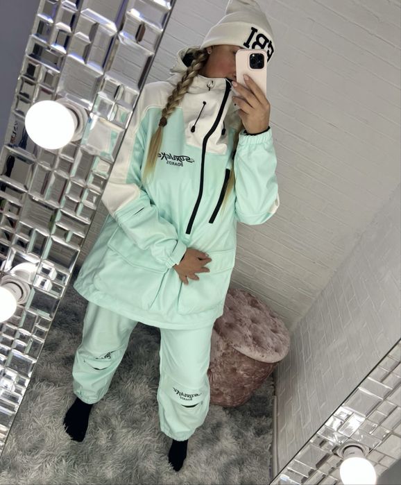 Лижний костюм мʼятного кольору