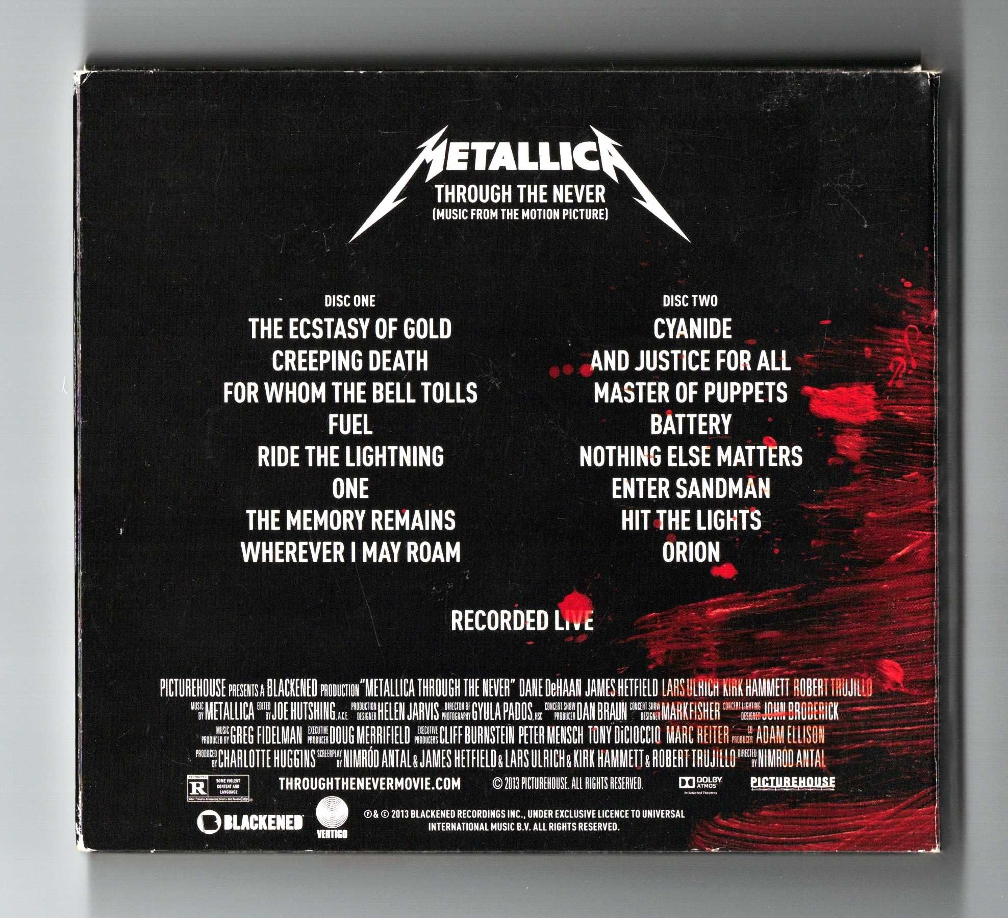 Metallica Through The Never 1press 2013 2xSHM CD Japan