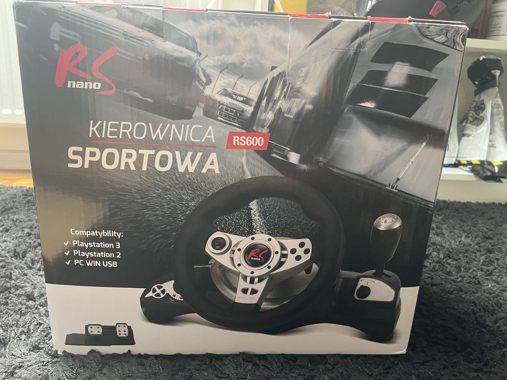 NanoRS RS600 – kierownica sportowa z pedałami (PS3/PS2/PC)