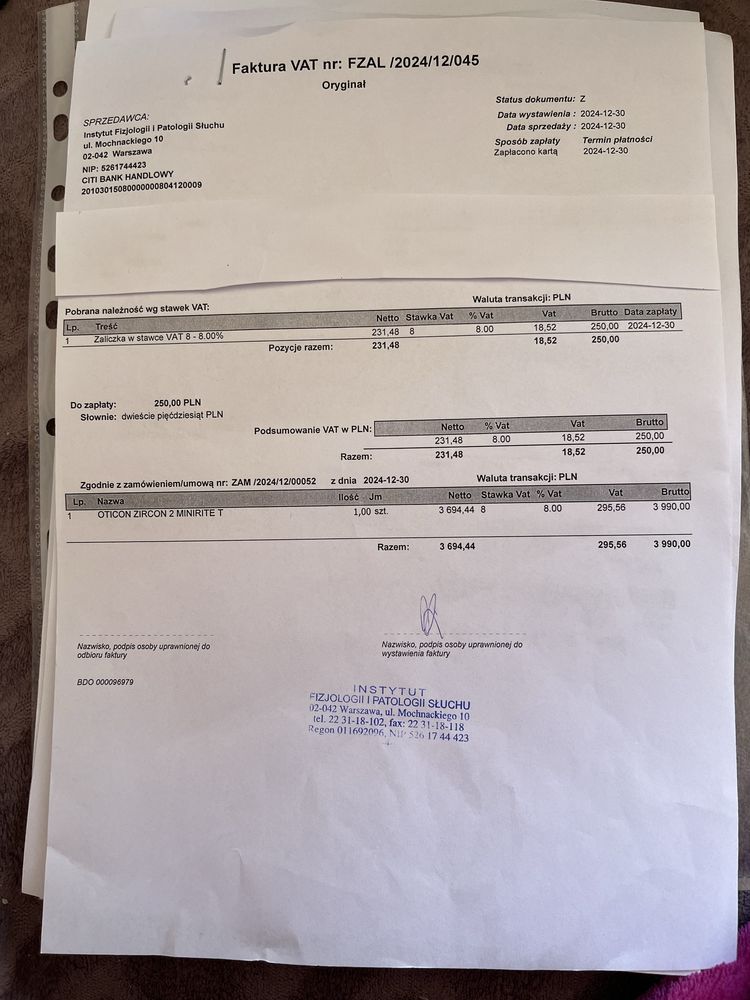 Aparat słuchowy Oticon Zircin 2 Minirite T