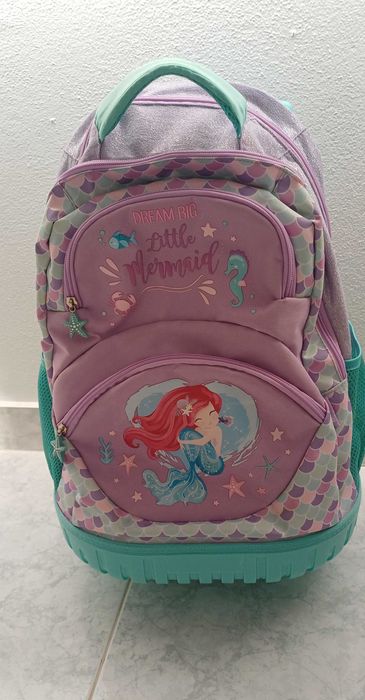 Mochila Escolar / Trolley Lilás Mermaid