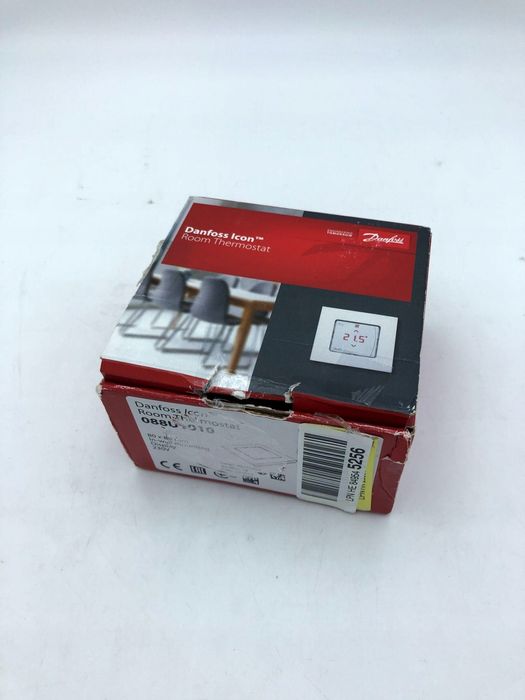 Danfoss Icon termostat z wyświetlaczem montaż podtynkowy 230V biały