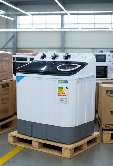 Стиральная машина полуавтомат стиралка с отжимом (на 6кг) Grunhelm