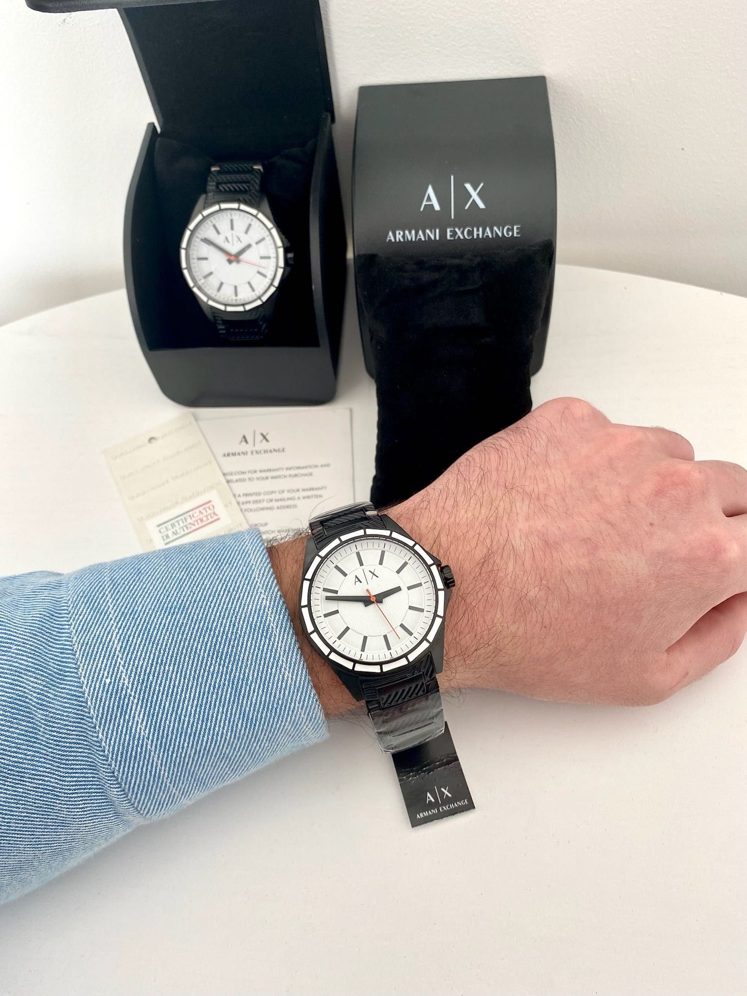Подарок мужу парню мужские часы Armani Exchange чоловічий годинник AX