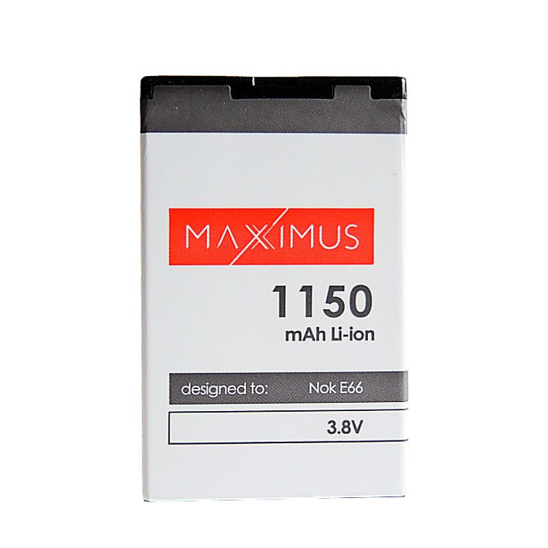 Bateria Maxximus Nokia E66 1150Mah Li-Ion Bl-4U