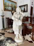 3 estatuas de jardim em pedra