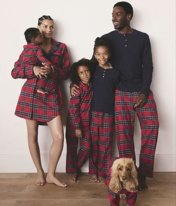 Next Червоний в клітинку тартан - Сімейні різдвяні піжами