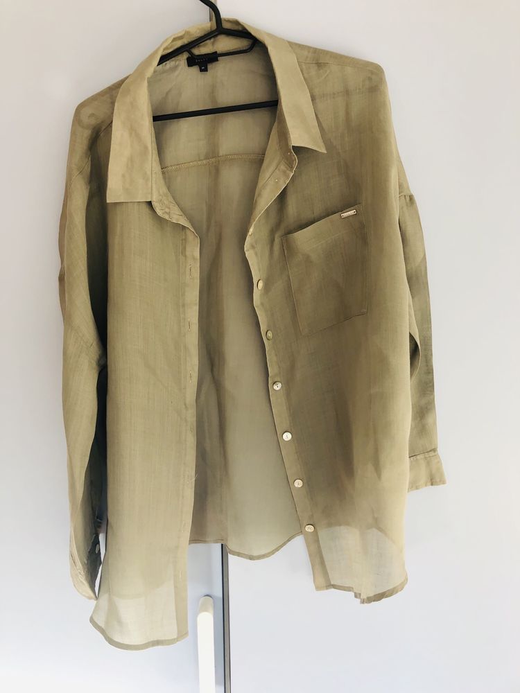 Sukienka Reserved Ecowear i koszula Solar 40 L chabrowa luzny styl