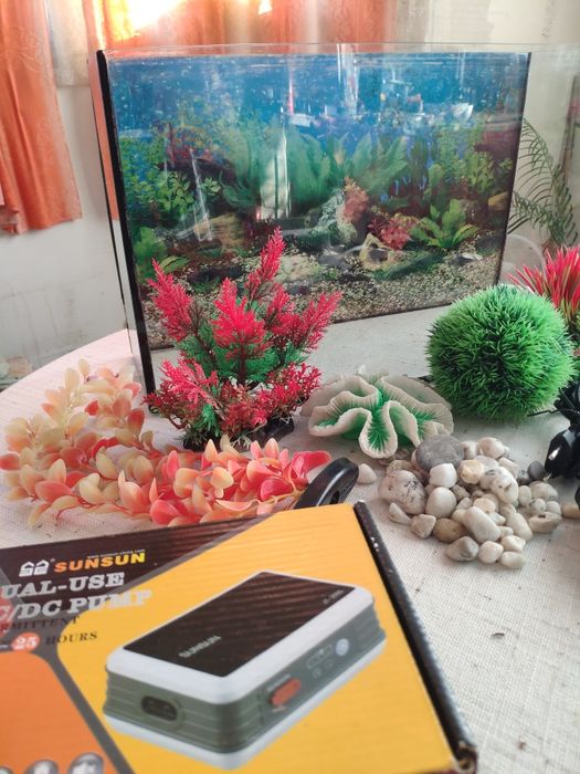 Аквариум 25л + полный комплект для содержания.