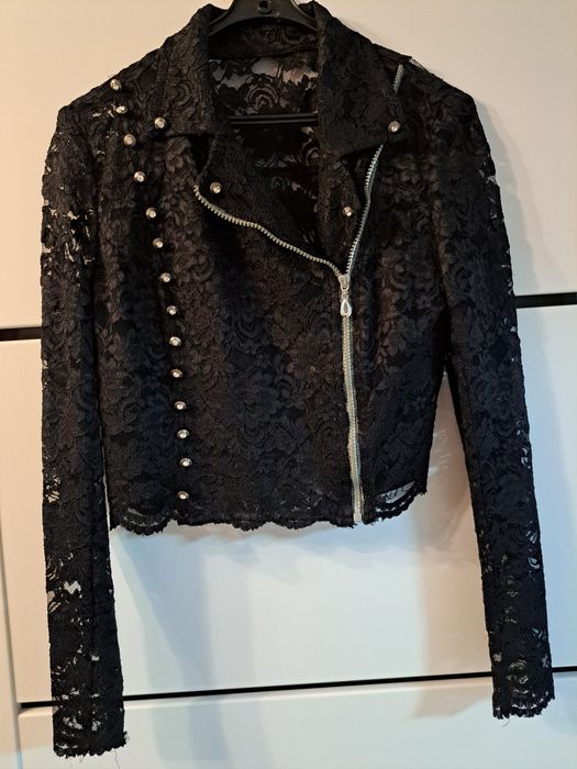 Bolerko ramoneska narzutka koronka 36-38 rozmiar S